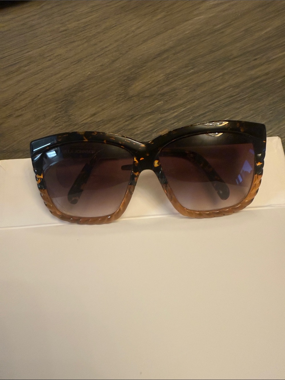 Ulla Johnson Tortoiseshell Gradient Cat-Eye Sunglasses